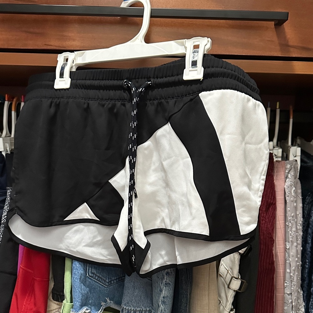 adidas Black and White Women's Athletic Shorts